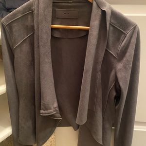 Grey suede jacket